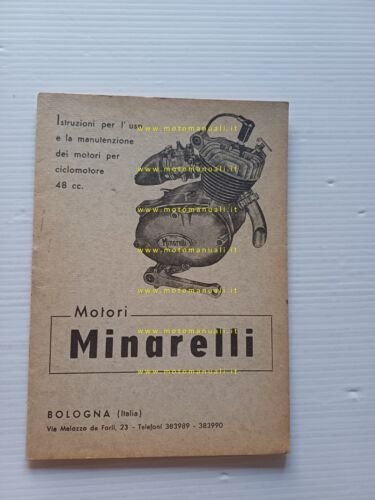 Minarelli motore P3 50 anni 60 manuale uso originale italiano …