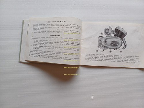 Minarelli motore P4 50 1969 manuale uso manutenzione originale italiano