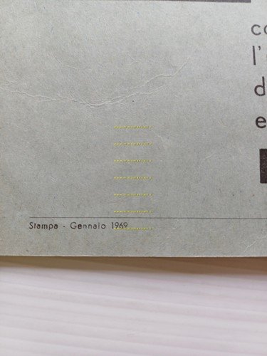 Minarelli motore P4 50 1969 manuale uso manutenzione originale italiano