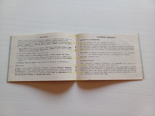 Minarelli motore P4 50 1970 manuale uso manutenzione libretto originale …