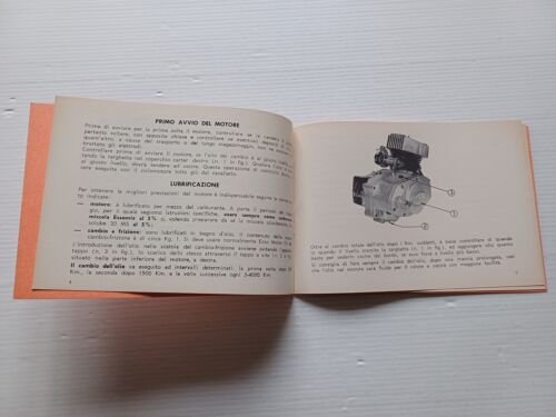 Minarelli motore P6 50 1972 Normale-Export manuale uso manutenzione originale