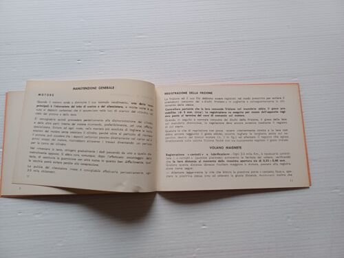 Minarelli motore P6 50 1972 Normale-Export manuale uso manutenzione originale