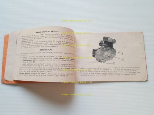 Minarelli motore P6 50 1974 Normale-Export manuale uso manutenzione originale