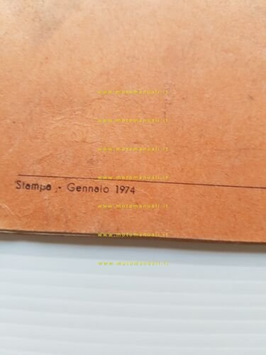 Minarelli motore P6 50 1974 Normale-Export manuale uso manutenzione originale