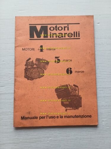 Minarelli motori 50-75-80 4-5-6 marce 1985 manuale officina italiano originale