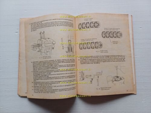 Minarelli motori 50-75-80 4-5-6 marce 1985 manuale officina italiano originale