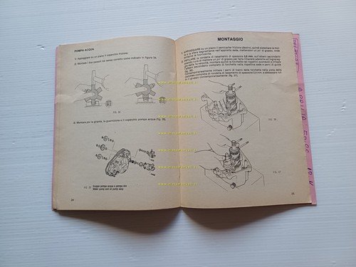 Minarelli motori RV4 - RV4A 1985 manuale officina originale italiano