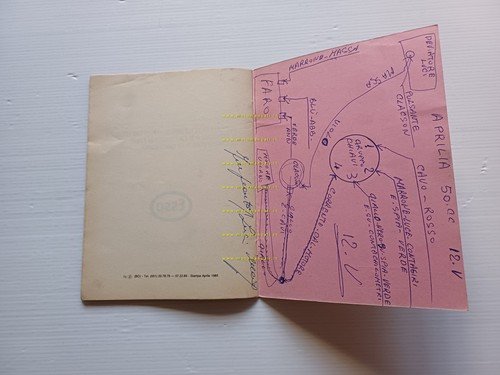 Minarelli motori RV4 - RV4A 1985 manuale officina originale italiano