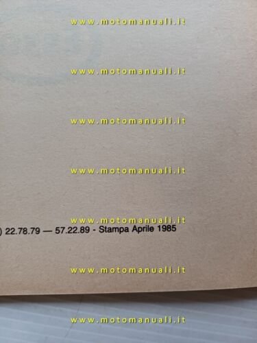 Minarelli motori RV4 - RV4A 1985 manuale officina originale workshop …