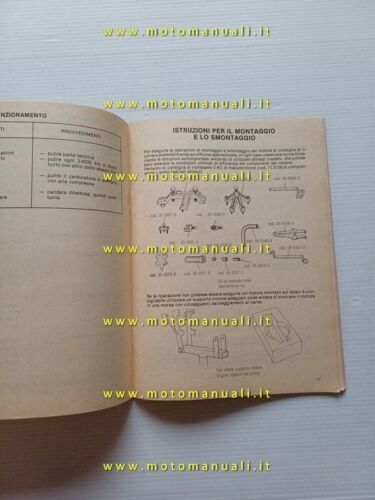 Minarelli motori RV4 - RV4A 1985 manuale officina originale workshop …