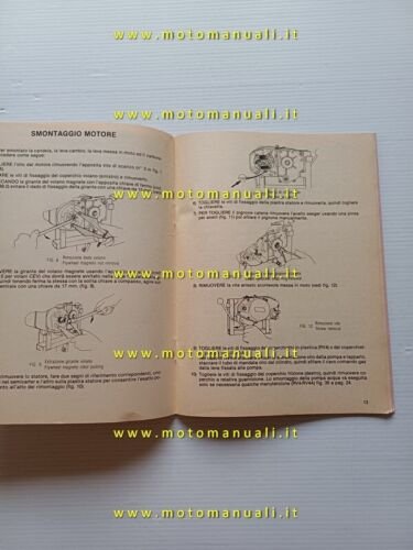 Minarelli motori RV4 - RV4A 1985 manuale officina originale workshop …