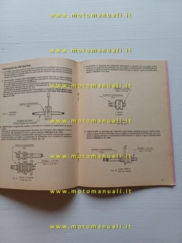 Minarelli motori RV4 - RV4A 1985 manuale officina originale workshop …