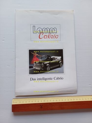 Mini Cabrio LAMM 1991 depliant tedesco originale