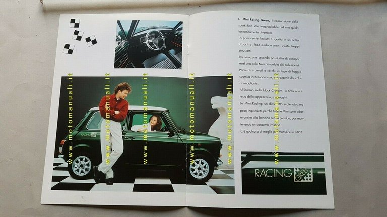 Mini Flame Red Racing Green modelli 1993 depliant Italiano originale …