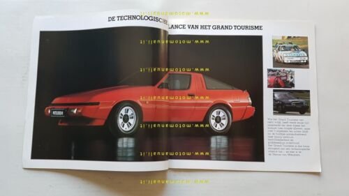 MITSUBISHI STARION 1982 depliant originale testo OLANDESE DUTCH text