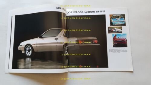 MITSUBISHI STARION 1982 depliant originale testo OLANDESE DUTCH text