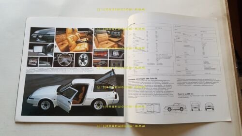 MITSUBISHI STARION 1982 depliant originale testo OLANDESE DUTCH text
