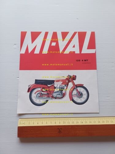 Mival 125 4 MT 1960 depliant italiano moto originale