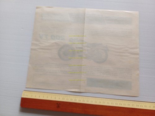 Mival 200 TV 1955 depliant italiano moto originale