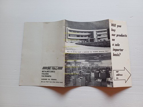 Mival 50 Super Sport Cross Country Gran Turismo 1967 depliant …