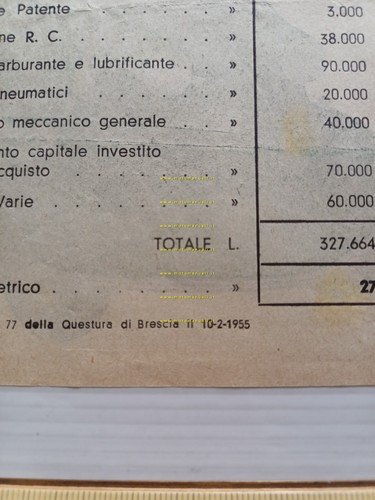 Mival Mivalino 175 1955 depliant italiano microauto microcar originale