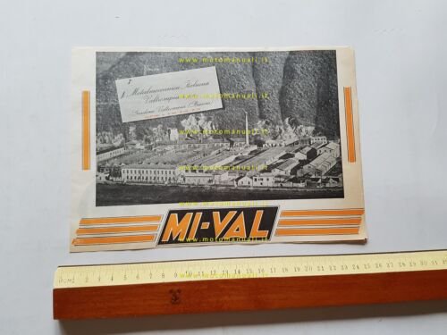 MIVAL produzione modelli 125 175 200 anni 50 depliant originale …