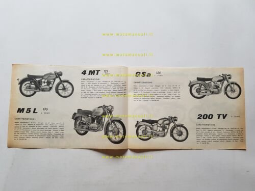 MIVAL produzione modelli 125 175 200 anni 50 depliant originale …