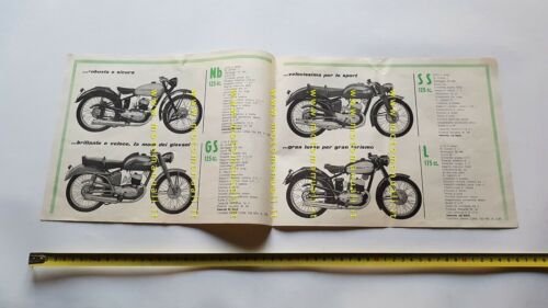 Mival produzione modelli 1954 depliant moto italiano originale brochure