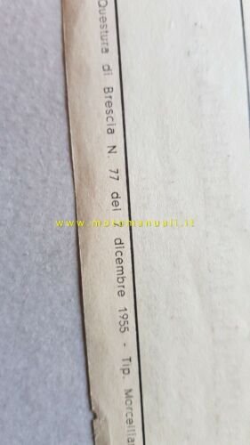 MIVAL produzione modelli 1955 depliant moto originale italiano brochure