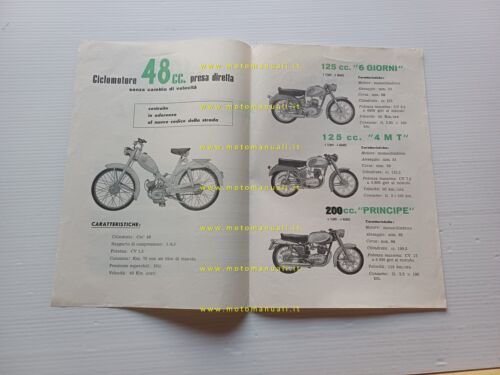 Mival produzione modelli 49 - 125 - 200 1959 depliant …