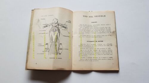 Mondial 125 Champion 1956 manuale uso moto originale owner's manual