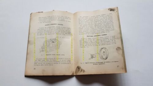 Mondial 125 Champion 1956 manuale uso moto originale owner's manual