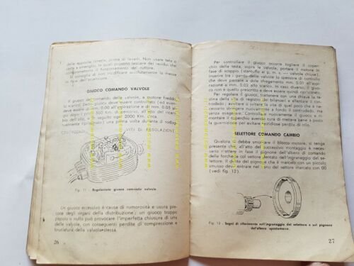 Mondial 125 Champion 1958 manuale uso 7a Ediz. ORIGINALE moto …