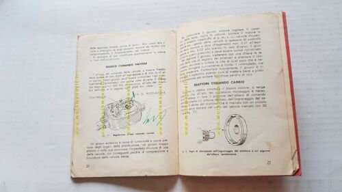 Mondial 125 Champion 1958 manuale uso originale moto motorcycle owner's …