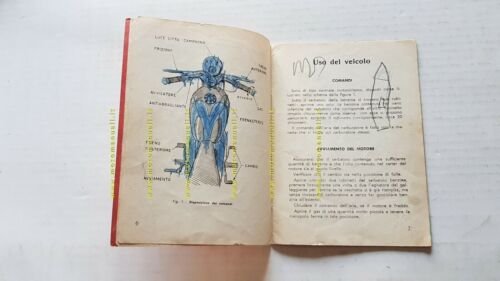 Mondial 125 Champion 1958 manuale uso originale moto motorcycle owner's …
