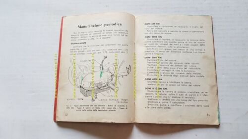 Mondial 125 Champion 1958 manuale uso originale moto motorcycle owner's …