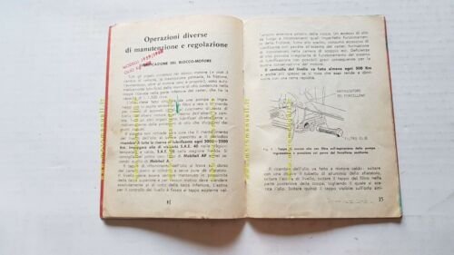 Mondial 125 Champion 1958 manuale uso originale moto motorcycle owner's …