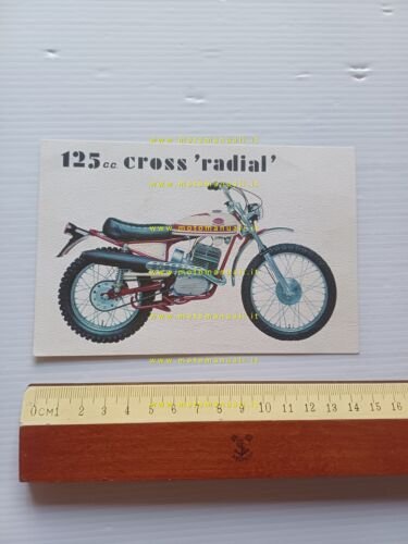 Mondial 125 Cross Radial 1970 depliant originale italiano