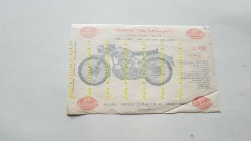 Mondial 125 Gran Sport 1953 depliant moto italiano originale brochure
