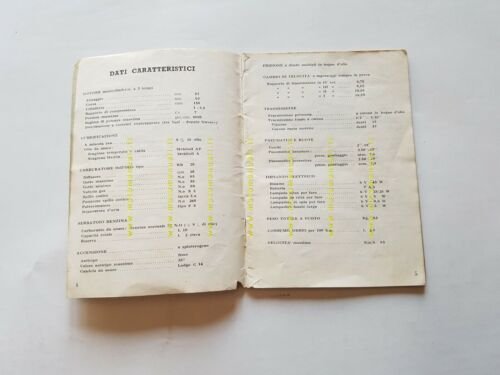 Mondial 160 1952 manuale uso manutenzione moto originale owner's manual