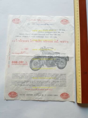 Mondial 160 Sogno 1955 depliant moto originale