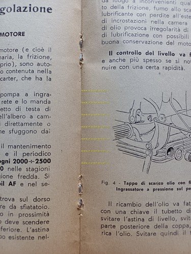 Mondial 175 Superturismo 1958 manuale uso manutenzione libretto originale