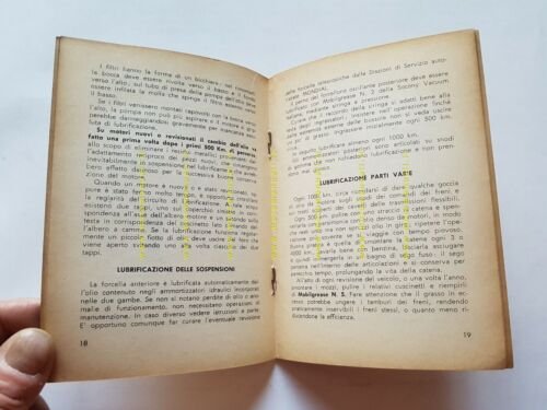 Mondial 175 TV 1956 manuale uso 3a Ediz. ORIGINALE libretto …
