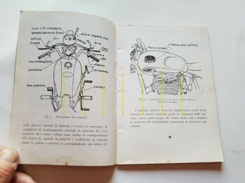 Mondial 200 1953 manuale uso 2a Ediz. ORIGINALE libretto moto …