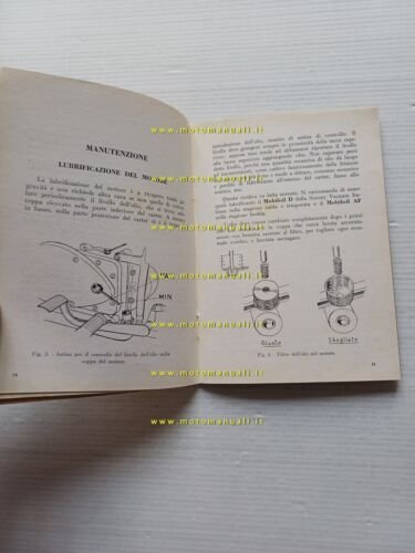 Mondial 200 1954 manuale uso manutenzione libretto istruzioni italiano originale