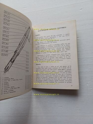 Mondial 200 1954 manuale uso manutenzione libretto istruzioni italiano originale