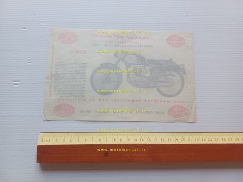 Mondial 200 Extra Lusso 1954 depliant italiano originale