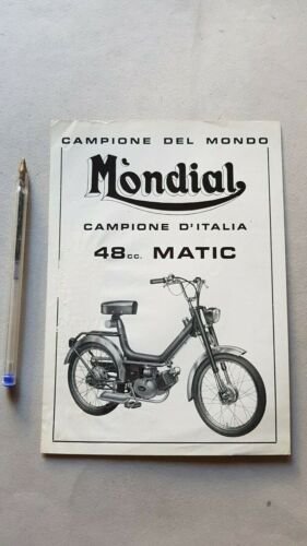 Mondial 48 Matic depliant italiano originale genuine brochure prospekt