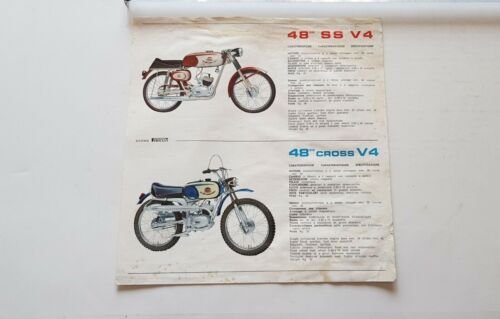 Mondial 48 modelli 1968 Record SS Cross V4 depliant italiano …