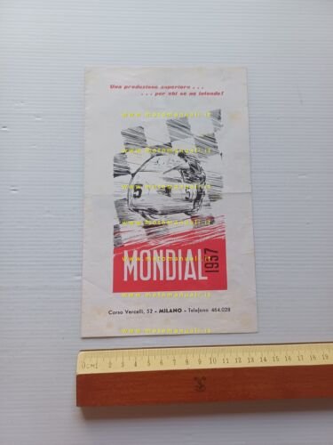 Mondial produzione modelli moto 1957 depliant italiano originale
